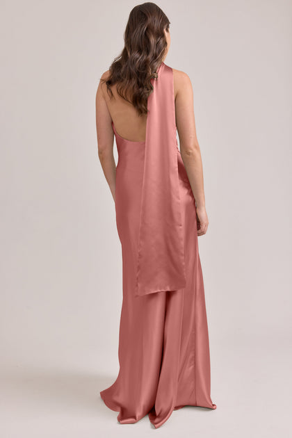 Imani Satin Dress | Made To Order | Desert Rose