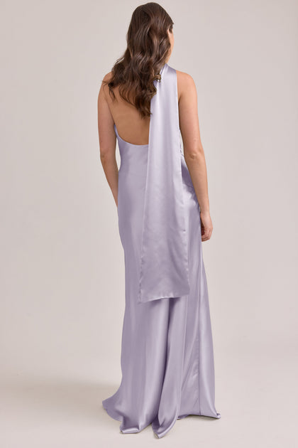 Imani Satin Dress | Made To Order | Light Lavender