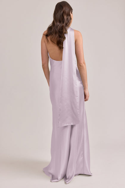 Imani Satin Dress | Made To Order | Lilac