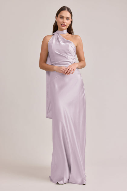 Imani Satin Dress | Made To Order | Lilac