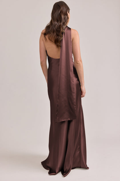 Imani Satin Dress | Made To Order | Mahogany