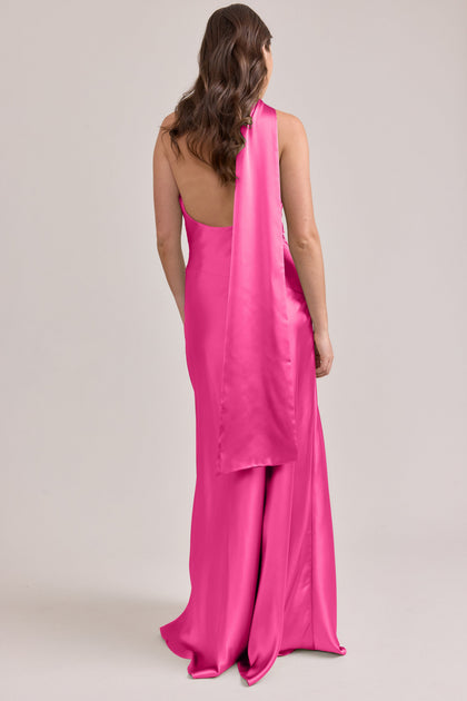 Imani Satin Dress | Made To Order | Malibu Pink
