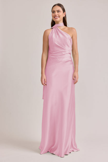 Imani Satin Dress | Made To Order | Perfect Pink