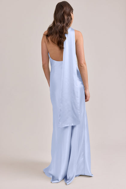 Imani Satin Dress | Made To Order | Periwinkle