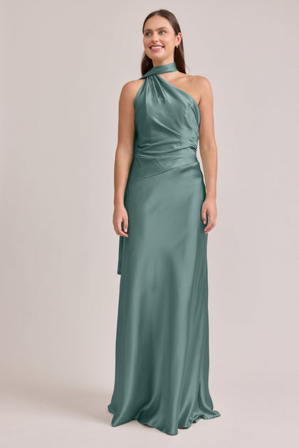 Imani Satin Dress | Made To Order | Rosemary