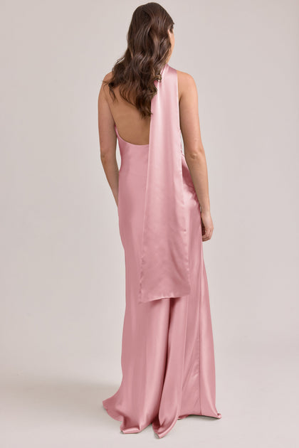Imani Satin Dress | Made To Order | Rosette