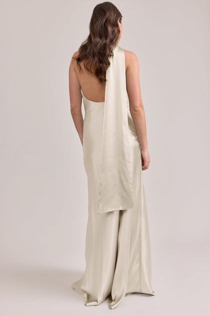 Imani Satin Dress | Made To Order | Soft Champagne
