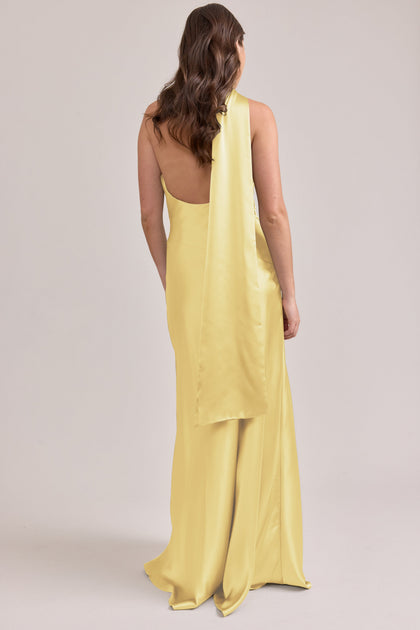 Imani Satin Dress | Made To Order | Yellow