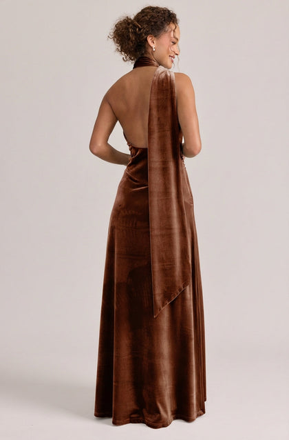 Imani Velvet Dress | Made To Order | Mahogany