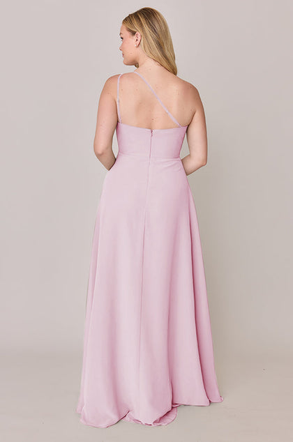 Inez Chiffon Dress | Made To Order | Baby Pink