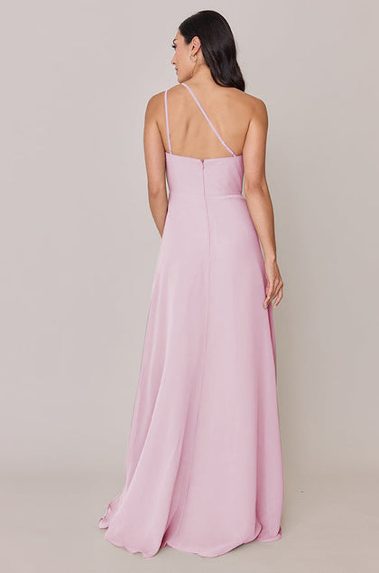 Inez Chiffon Dress | Made To Order | Baby Pink