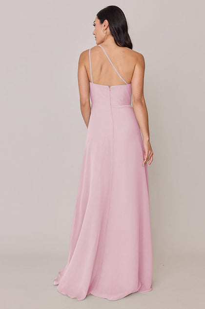 Inez Chiffon Dress | Made To Order | Blush Pink