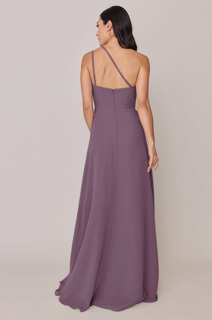 Inez Chiffon Dress | Made To Order | Dusty Purple