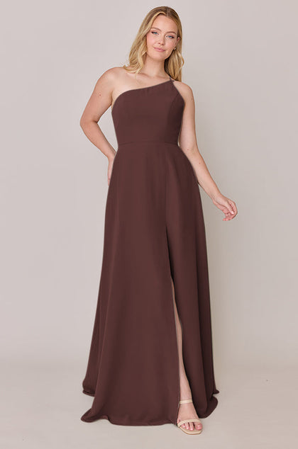 Inez Chiffon Dress | Made To Order | Mahogany
