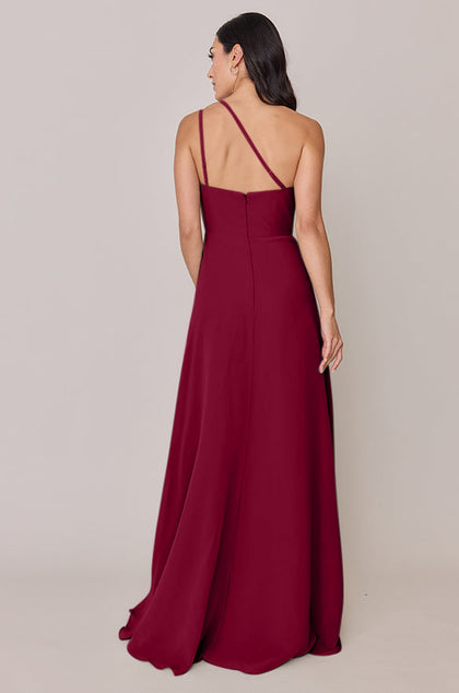 Inez Chiffon Dress | Made To Order | Marsala