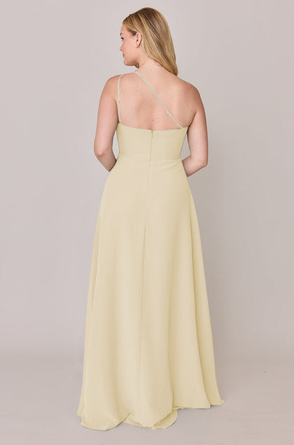 Inez Chiffon Dress | Made To Order | Pale Yellow