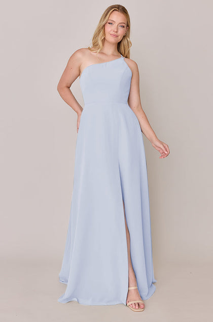 Inez Chiffon Dress | Made To Order | Periwinkle