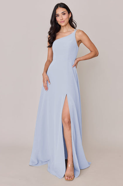 Inez Chiffon Dress | Made To Order | Periwinkle
