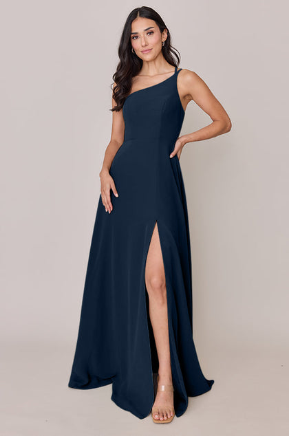 Inez Chiffon Dress | Made To Order | Romantic Blue