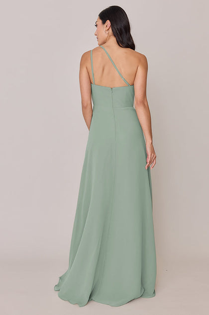 Inez Chiffon Dress | Made To Order | Sage