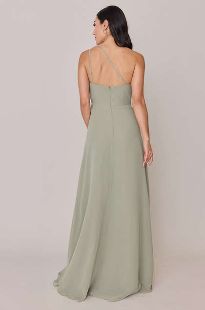 Inez Chiffon Dress | Made To Order | Sage
