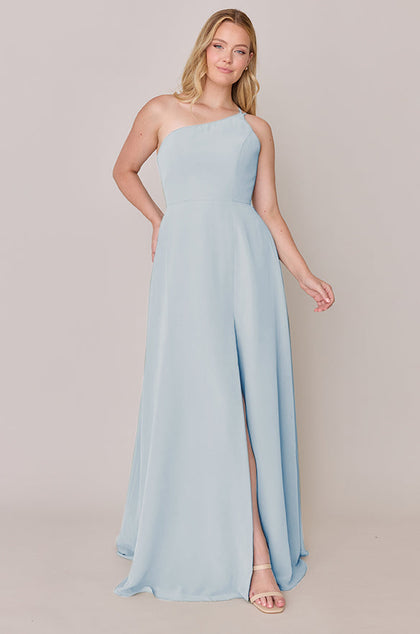 Inez Chiffon Dress | Made To Order | Sky Blue