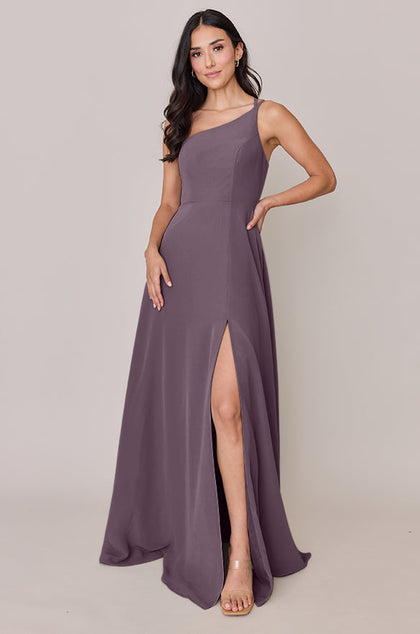 Inez Chiffon Dress | Made To Order | Wisteria
