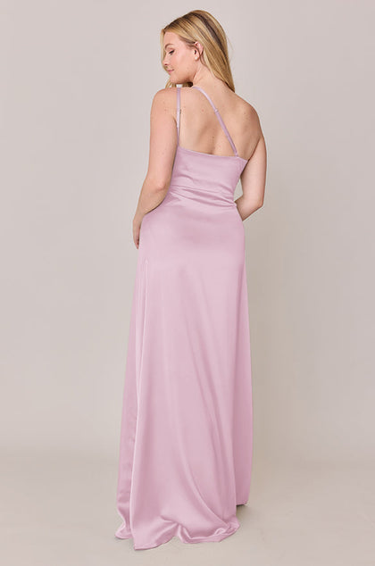 Inez Satin Dress | Made To Order | Baby Pink