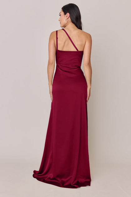 Inez Satin Dress | Made To Order | Berry
