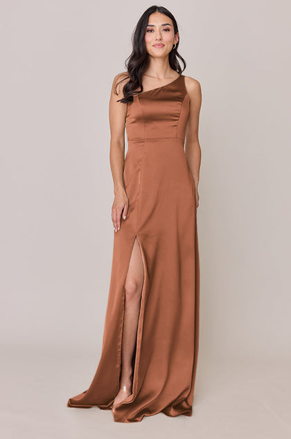 Inez Satin Dress | Made To Order | Copper