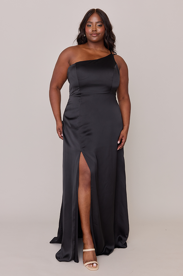 ladies in satin dresses Inez Dress and prom Plus Size Maternity Special Size:34W x 30L gole homecoming dresses