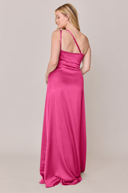 Inez Satin Dress | Made To Order | Malibu Pink