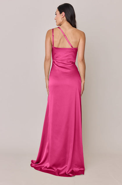 Inez Satin Dress | Made To Order | Malibu Pink