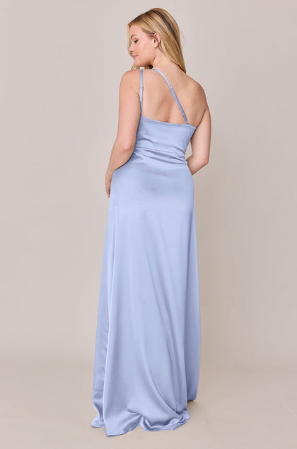 Inez Satin Dress | Made To Order | Periwinkle