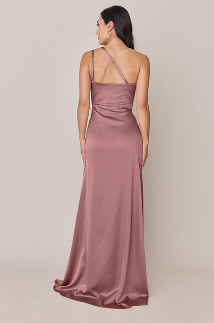 Inez Satin Dress | Made To Order | Rose Quartz