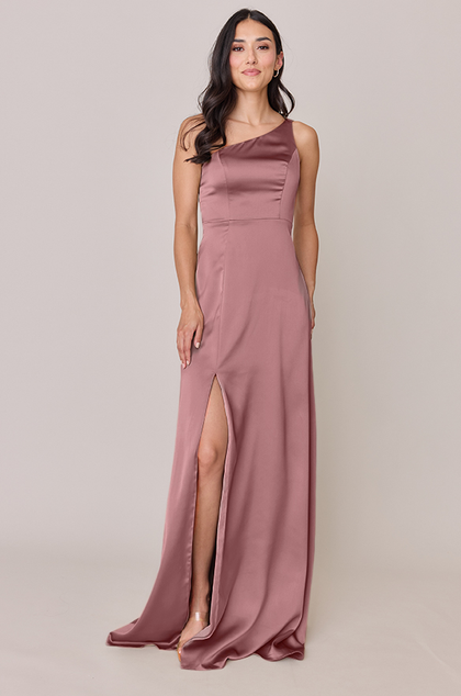 Inez Satin Dress | Made To Order | Rose Quartz