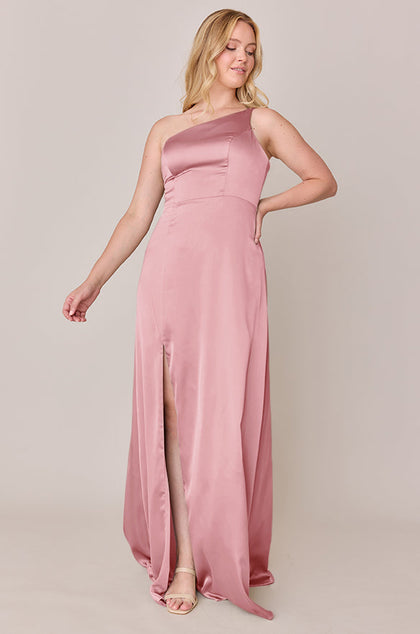Inez Satin Dress | Made To Order | Rosette