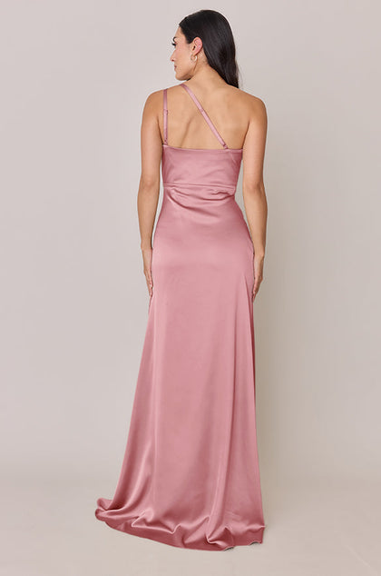Inez Satin Dress | Made To Order | Rosette