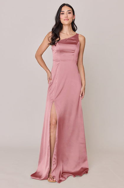 Inez Satin Dress | Made To Order | Rosette