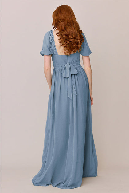 Isabella Chiffon Dress | Made To Order | French Blue