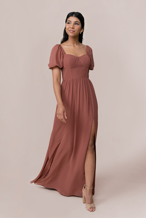 Isabella Chiffon Dress | Made To Order Cinnamon Rose Isabella Chiffon Dress | Made To Order Cinnamon Rose