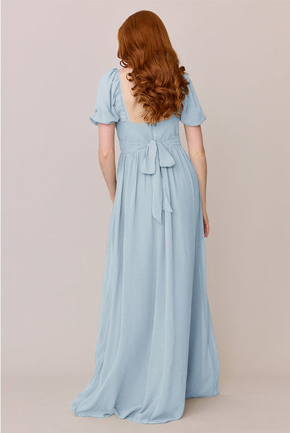 Isabella Chiffon Dress | Made To Order | Light Blue