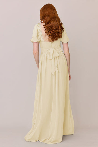Isabella Chiffon Dress | Made To Order | Yellow