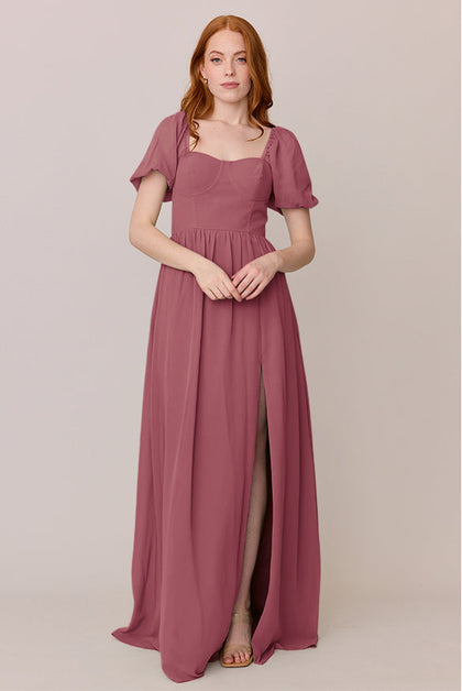 Isabella Chiffon Dress | Made To Order | Rosewood