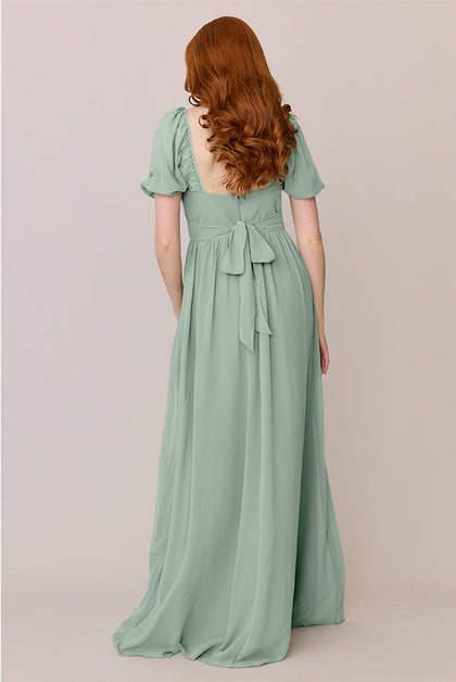 Isabella Chiffon Dress | Made To Order | Sage