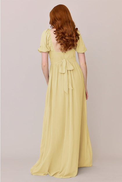 Isabella Chiffon Dress | Made To Order | Yellow