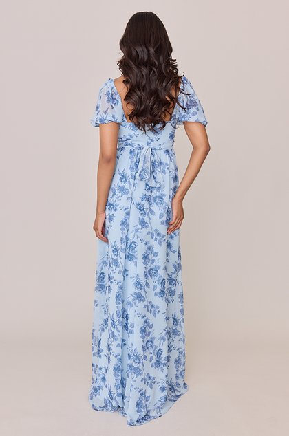 Model: Jacinth; Size: 4; Color: Sky Blue Garden