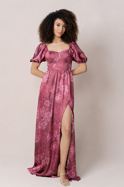 Model: Brinkley; Size: 4; Color: Berry Botanical