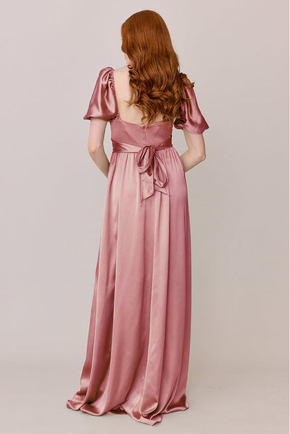 Isabella Satin Dress | Made To Order | Blushing Bride