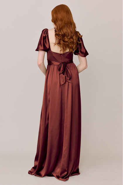 Isabella Satin Dress | Made To Order | Cinnamon Rose